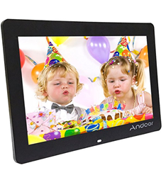 Bild zu Andoer 14″Wide Screen HD LED Digitaler-Bilderrahmen (1200 x 800) mit Fernbedienung und MP3/MP4 Unterstützung ab 45,60€