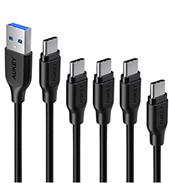 Bild zu [5er Pack] AUKEY USB C 3.0 Kabel auf USB A in verschiedenen Längen für 10,99€