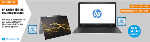 Bild zu Saturn: HP-Aktion – PCs & Notebooks mit bis zu 500€ Direktabzug