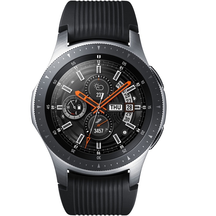 Bild zu Smartwatch Samsung Galaxy Watch 46mm Edelstahl inklusive zwei Ersatzarmbändern für 229€ (Vergleich: 259€)