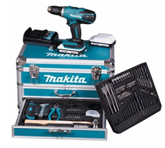 Bild zu Makita Schrauber DF457 DF457DWEX6 (2x 1,3Ah + 102-teiligem Zubehör im Koffer) für 179,95€ (VG: 213,95€)