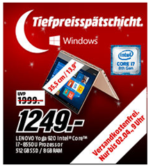 Bild zu MediaMarkt Tiefpreisspätschicht mit günstigen Notebooks