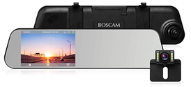 Bild zu BOSCAM R1 Dashcam Rückspiegel Rückfahrkamera (Autokamera Vorne und Hinten) für 61,19€