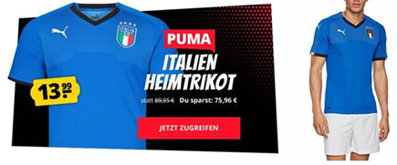 Bild zu Puma Italien Home Trikot 2018 für 17,94€ inklusive Versand