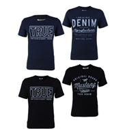 Bild zu 4er Pack Mustang Herren T-Shirt mit Frontprint und Rundhalsausschnitt für 29,95€