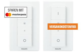 Bild zu PHILIPS Hue, Dimmschalter Doppelpack für 30€ (25€ bei Zahlung per Masterpass)