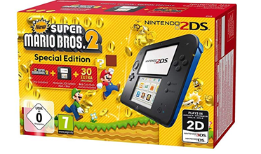 Bild zu Nintendo 2DS schwarz-blau + New Super Mario Bros. 2 – Special Edition für 59,13€ (VG: 86,99€)