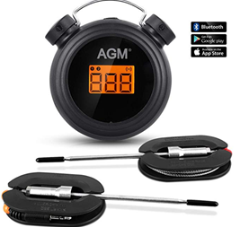 Bild zu AGM Bluetooth Grillthermometer/Thermometer inkl. App Funktion und LC Display für 17,99€