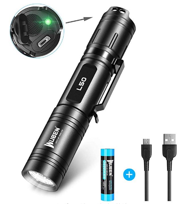 Bild zu WUBEN Extrem LED Taschenlampe (1200 Lumen, wiederaufladbar) für 17,99€ dank 40% Rabatt