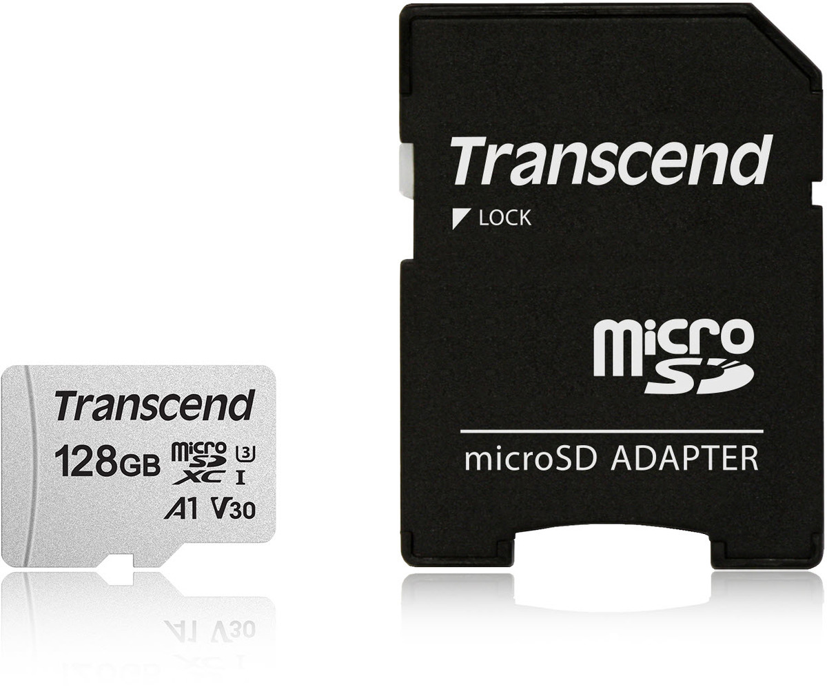 Bild zu Transcend microSDXC 128GB Premium 300S Class 10 Speicherkarte für 14€ (Vergleich: 20,09€)