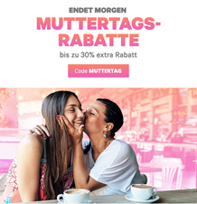 Bild zu Kein Muttertagsgeschenk? Bis Mitternacht bei Groupon bis zu 30% Rabatt auf 3 lokale, Reise- oder Produkt-Deals