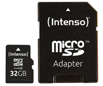 Bild zu Intenso MicroSDHC 32GB Speicherkarte Class 10 inkl. SDHC Adapter für 5€ (Vergleich: 7,99€)