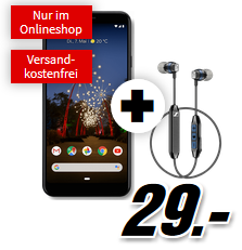 Bild zu [Knaller] GOOGLE Pixel 3a XL & Sennheiser CX6 für 29€ mit 2GB LTE Datenflat und Sprachflat im Vodafone Netz für 16,99€/Monat