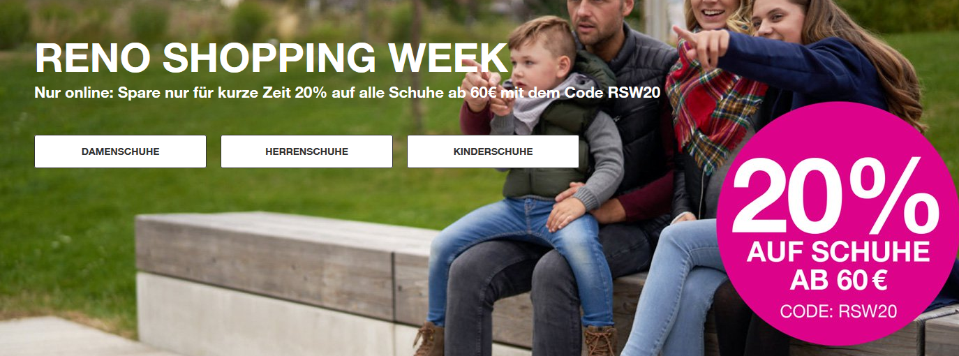 Bild zu Reno: 20% Rabatt auf das gesamte Sortiment (60€ MBW)