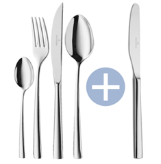 Bild zu Villeroy & Boch Piemont Besteckset 24-teilig + 2 gratis Schokostreicher für 49,95€ (VG: ~78€)