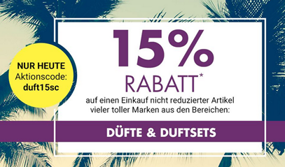 Bild zu Galeria Kaufhof: heute 15% Rabatt auf Düfte & Duftsets