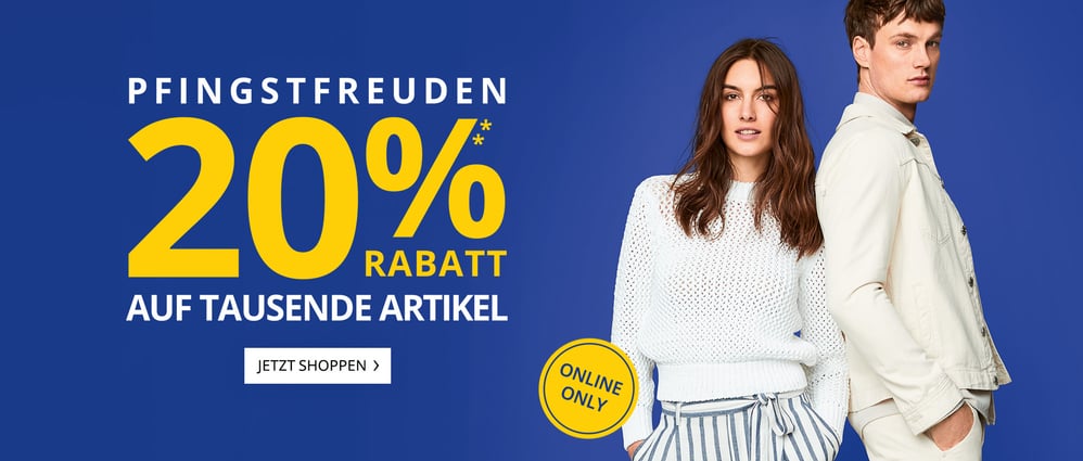 Bild zu Peek & Cloppenburg*:  20% Extra Rabatt auf viele Artikel im Pfingst-Sale