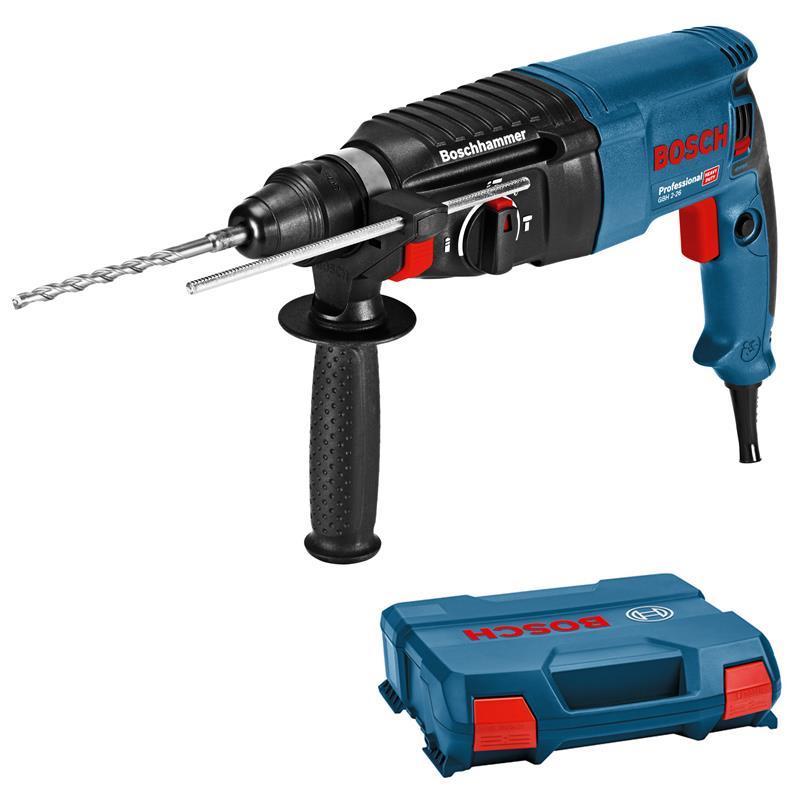 Bild zu Bosch Bohrhammer GBH 2-26 Professional SDS-Plus mit L-Case Koffer für 99,99€ (Vergleich: 117,98€)