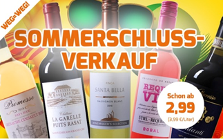 Bild zu Weinvorteil: SSV mit Weinen bereits ab 2,99€ pro Flasche + 10% Extra Rabatt (ab 30€ MBW)