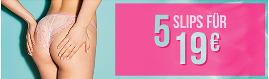 Bild zu Hunkemöller: 5 Slips für 19€ zzgl. eventuell 4,95€ Versand