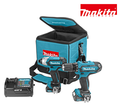 Bild zu Makita 10,8 V Elektrowerkzeuge CLX201SA (1 x Schlagschrauber,  1 x Schlagschrauber, 2x 2.0 Akku + Tasche) für 158,90€