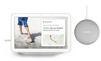 Bild zu Google Nest Hub + gratis Google Home Mini für 117,95€