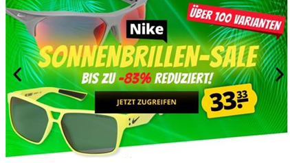 Bild zu SportSpar: bis zu 83% Rabatt auf Nike Sonnenbrillen