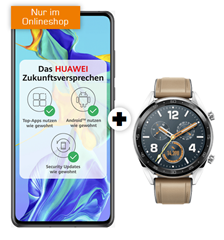 Bild zu Huawei P30 + Huawei Watch GT für 1€ (VG: 655,87€) mit o2 All-In M Tarif (6GB Datenflat, Allnet- und SMS Flat) für 24,99€/Monat