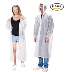 Bild zu LEBEXY Regenponcho (mit Knöpfen) im Zweierpack für 3,99€