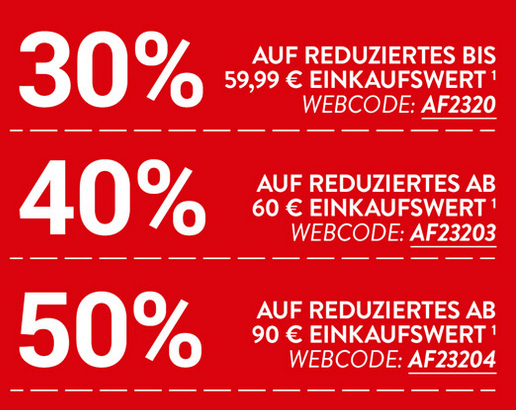 Bild zu Adler Modemärkte: Bis zu 50% Rabatt auf alle reduzierten Artikel im Shop