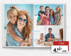 Bild zu Lidl Fotos: 70% Rabatt auf das Fotobuch A4 Hardcover mit 24 Seiten (nur Neukunden)