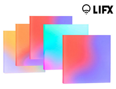 Bild zu LIFX Tile Kit (5 WLAN-fähige LED-Panels, inkl. Stromversorgung) [EEK A+] für 135,90€ (Vergleich: 254,95€)