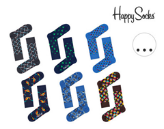 Bild zu 6er Pack Happy Socks Socken für je 30,90€ (Vergleich: 41,82€)