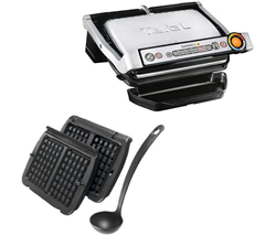 Bild zu TEFAL GC716D OptiGrill+ mit 2 Grill- sowie 2 Waffelplatten für 139,44€ (VG: 155,99€)