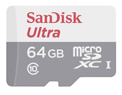 Bild zu SanDisk Ultra microSDXC Speicherkarte 64GB Class 10 für 7,99€ (Vergleich: 12,94€)