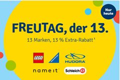 Bild zu MyToys: nur heute 13% Rabatt auf 13 verschiedene Marken (ab 29€ Bestellwert)