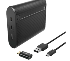 Bild zu 2 x HAMA X10 Powerbank 10400 mAh Schwarz ab 22€ (Vergleich: 40€)