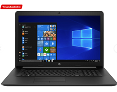 Bild zu HP 17-by0327ng, Notebook mit 17.3 Zoll Display, Pentium® Prozessor, 4 GB RAM, 128 GB SSD, Intel® HD-Grafik 610, Schwarz für 259,20€