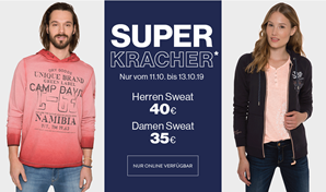 Bild zu Camp David & Soccx: Superkracher – Herren Sweats für je 40€ – Damen Sweats für je 35€