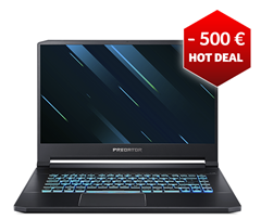 Bild zu [Top] Acer Predator Triton 500 Gaming-Notebook (Full HD, i7-8750H, 16 GB RAM, 512 GB SSD, NVIDIA® GeForce RTX™ 2060, Windows 10 Home) für 1.299€ (VG: 1.904,95€)