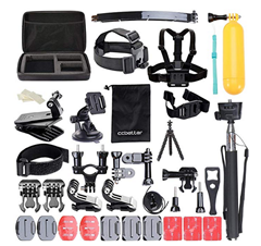 Bild zu ccbetter GoPro Kit (Case, Gurte, Befestigungen usw.) 50/52-teilig ab 14,79€