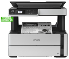 Bild zu Epson EcoTank ET-M2140 Tintenstrahl-Multifunktionsgerät (A4,Drucker, Scanner, Kopierer, USB) für 189€ (VG: 289€)