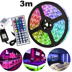 Bild zu verschiedene Hengda LED Streifen Set mit 30% Rabatt, so z.B. 3M mit 89 LEDs für 8,81€