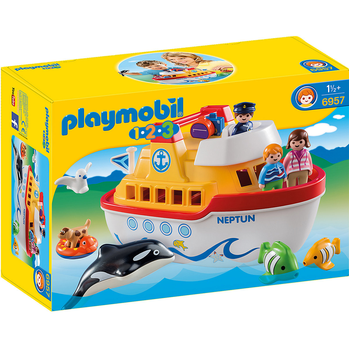 Bild zu Playmobil 1-2-3: Mein Schiff zum Mitnehmen (6957) für 20,94€ (Vergleich: 33,75€)