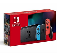 Bild zu [ausverkauft] Nintendo Switch Neon-Rot / Neon-Blau (neues Modell 2019) für 265,50€ + 29,50€ Guthaben zurück