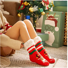 Bild zu Baumwollsocken mit Weihnachtsprint für 5,99€