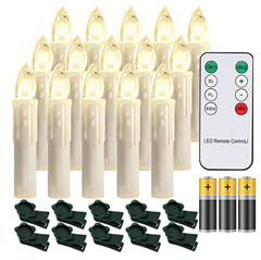 Bild zu Hengda 30er LED Weihnachtskerzen mit Fernbedienung, Timer, Warmweiß, Dimmbar inkl. Batterien für 20,99€