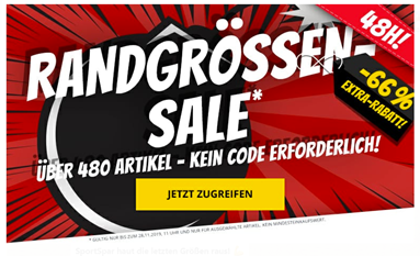 Bild zu SportSpar: Randgrößen-Sale mit mit bis zu 55% Rabatt