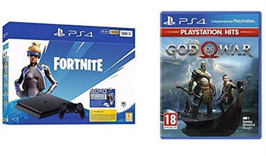 Bild zu Playstation Slim 500 Fortnite + God of War PlayStation Hits für 210,50€ (VG: 274,21€)