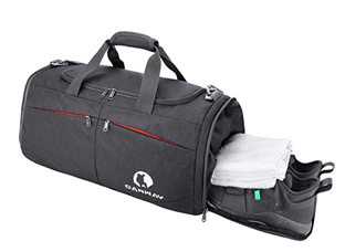 Bild zu CANWAY Faltbare Sporttasche (45L) mit Schmutzfach für 20,99€